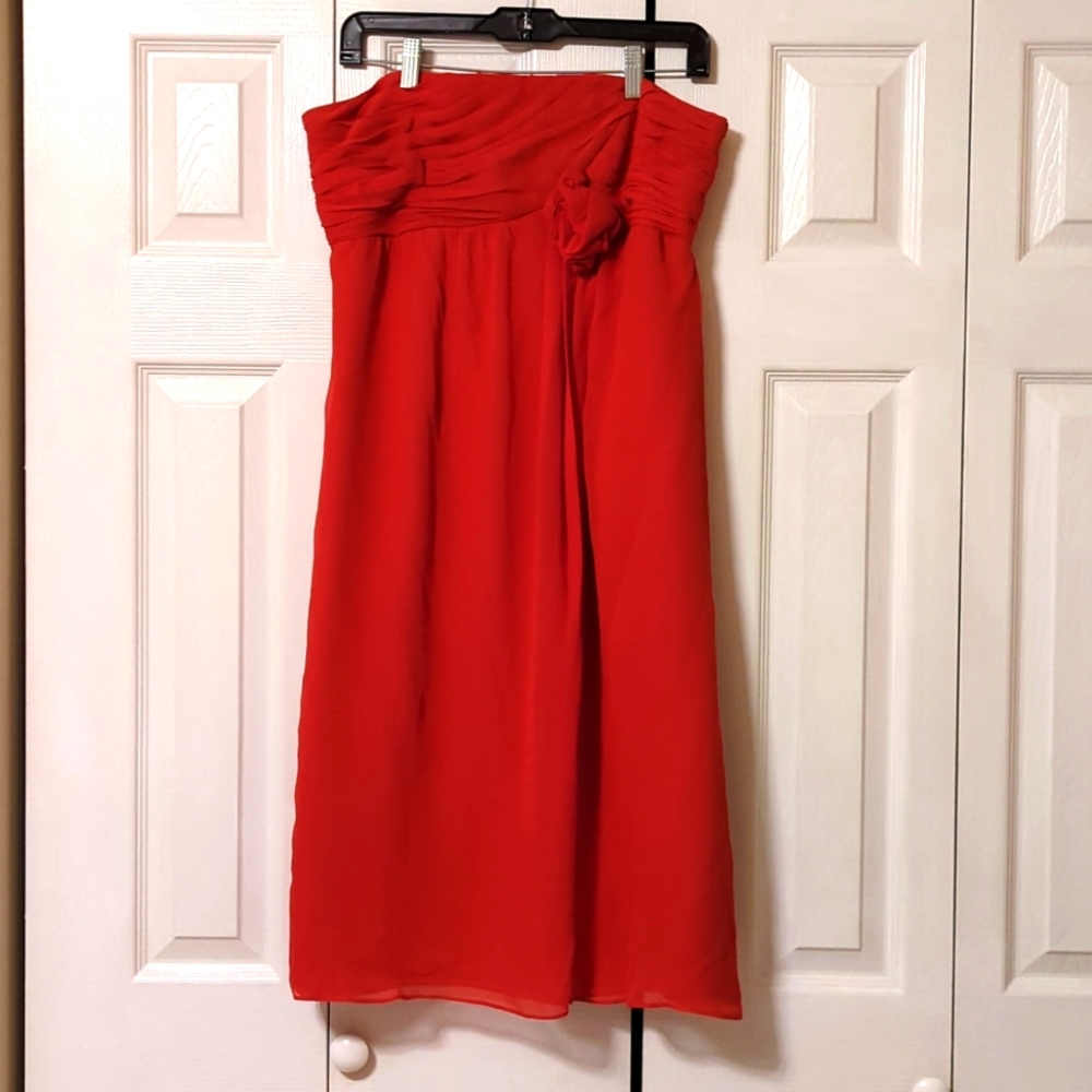 Beautiful Red Strapless Dress